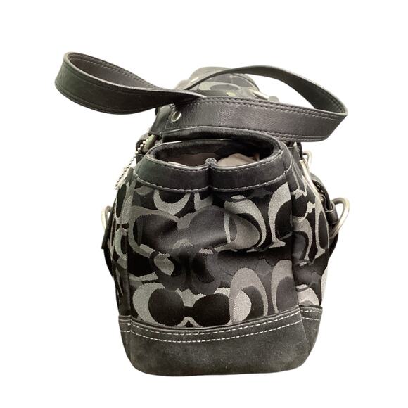 VTG Coach Purse Women’s One Size Chelsea Optic Signature Turn Lock Suede Leather - Picture 2 of 7